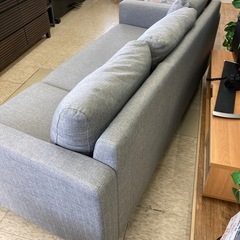 【ジモティー割引で最大15％OFF⭐️】セパレートソファー オットマン付き グレーの画像