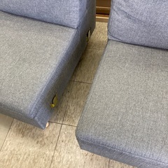 【ジモティー割引で最大15％OFF⭐️】セパレートソファー オットマン付き グレーの画像