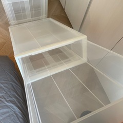 無印良品　ポリプロピレン　収納ケース3つセットの画像