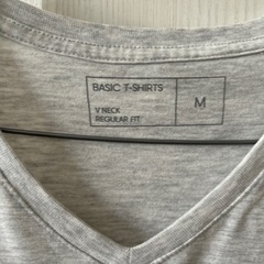 BASIC T-SHIRTS Vネック #半袖Tシャツ グレー #Mサイズの画像