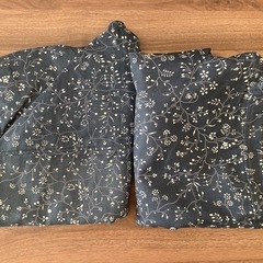 IKEA チェアカバー　ネイビー2枚の画像