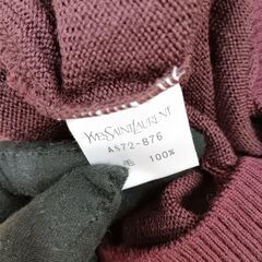 メンズ　クルーネックニットセーター　ウール100%の画像