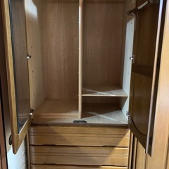 洋タンス　天然木ポプラ製　①の画像