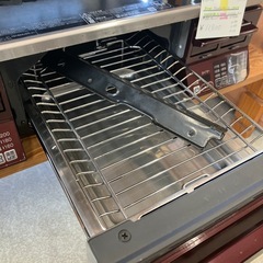 サ2511-179 Rinnai グリル付きガステーブル LAKUCIE RTS65AWK1RG-AL LPガス パールクリスタル ブラック 前面パネルレッド 2020年製 キズ汚れ有りの画像