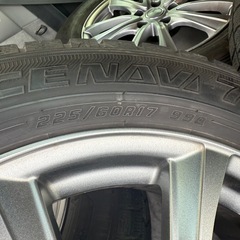 17インチアルミホイールタイヤ付き　4本セット の画像