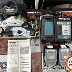 【引取限定】【未使用】マキタ HS474DRGXB マルノコ 18V 6.0Ahバッテリー×2 充電器 ケース付【ハンズクラフト宮崎新名爪店】の画像