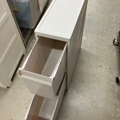 H2511-331 天馬（株） 収納ケース2段 デスク下収納 キャスター付き 中古の画像