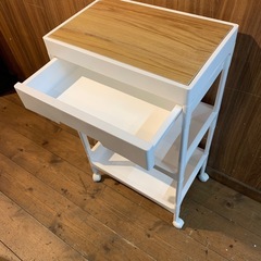 キャスター付き　稼動ラック　収納ワゴン　引き出し付きの画像