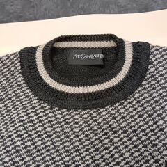 イヴサンローラン　メンズクルーネックニットセーター　ウール100%　MAサイズの画像