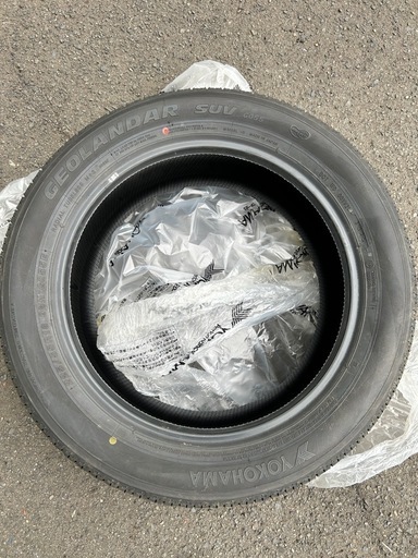 デリカD5純正　夏タイヤ　4本　新車外し　GEOLANDER SUV G055 225/55R18