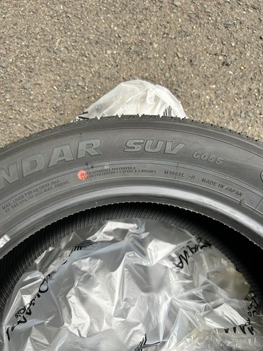 デリカD5純正　夏タイヤ　4本　新車外し　GEOLANDER SUV G055 225/55R18