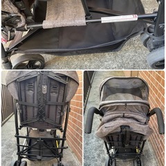 キンダーワゴン　二人乗り　縦乗り　ベビーカー　の画像