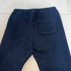 中古 ユニクロ リブレギンス 120cmの画像