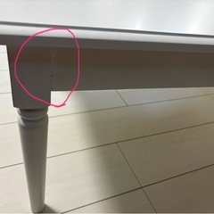 フレンチアンティーク調ホワイトシャビー センターテーブルの画像