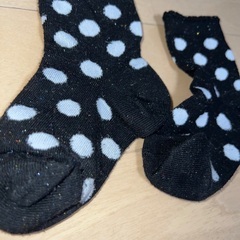 キッズ 靴下 ラメ入り 中古の画像