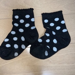 キッズ 靴下 ラメ入り 中古の画像