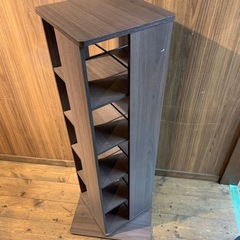 回転コミックラック　本棚5段　ブックシェルフ　完成品の画像