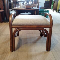 玄関椅子 座敷椅子 スツール 籐製 コンパクト 低め いす イス　/UJ-1374 2Fの画像