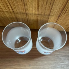 ガラスのコップ2個セットの画像