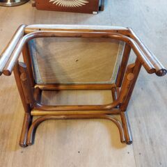 玄関椅子 座敷椅子 スツール 籐製 コンパクト 低め いす イス　/UJ-1374 2Fの画像