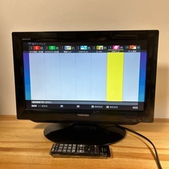 東芝 REGZA 液晶カラーテレビ 19型の画像