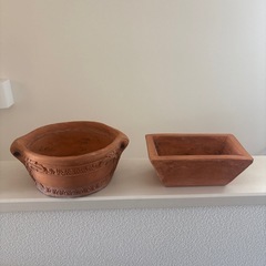 シャビーシックなテラコッタ　4点の画像
