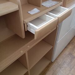 ★リユースのサカイ水戸店★フリーラックライトベージュH158×D23×W95クリーニング済みMT6236の画像