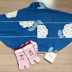 【未使用】sou・sou伊勢木綿 和ポンチョの画像