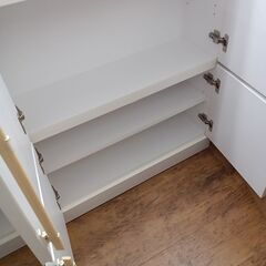 ★リユースのサカイ水戸店★キャビネットホワイトH89×D27×W120クリーニング済みMT6237の画像