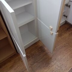 ★リユースのサカイ水戸店★キャビネットホワイトH89×D27×W120クリーニング済みMT6237の画像