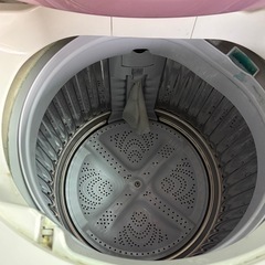 【かわいい‼️】SHARP 洗濯機 6kg ES-GE6A-P（2016年製・ピンク）の画像