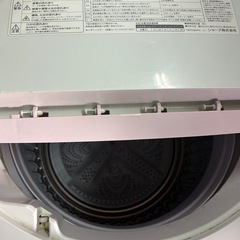 【かわいい‼️】SHARP 洗濯機 6kg ES-GE6A-P（2016年製・ピンク）の画像