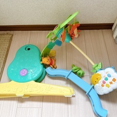 《美品》プーメリー　くまのプーさん えらべる回転 6WAYジムにへんしんメリーはーと💛の画像