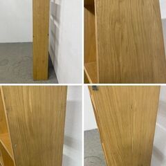 無印良品 スタッキングシェルフ オーク材 5段×2列 オープンラック 間仕切り ナチュラル 収納 壁面 飾り棚 中古家具 店頭引取歓迎 R10219の画像