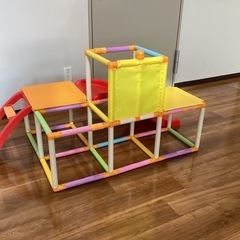 ジャングルジム（滑り台）【町田市再生家具】　1114の画像