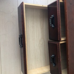 棚 小物入れ 引き出し 古い アンティーク の画像