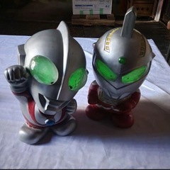 ウルトラマン　セブン　フィギュア 2体セット 特大　RUNA　ソフビ　レトロの画像