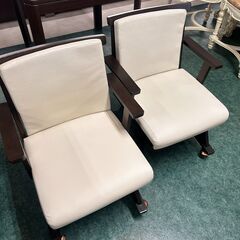 ニトリ/NITORI 2人掛けダイニングコタツ ブラウン W80×H68×D80cm 回転いす2脚つき 札幌 東区 店頭引き取り歓迎の画像