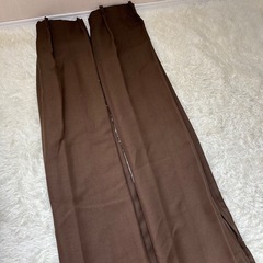 美品　ブラウンカーテン　約190cm×146cmの画像