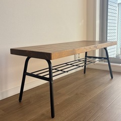 🌿 木製ローテーブル（テレビ台としても◎）の画像