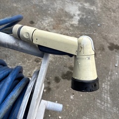 園芸　ガーデニング　水道用給水ホース　散水ホース 　水道ホース　ホースリール　福岡　田川市　筑豊　散水 洗車 掃除  水やり　ガーデンホース  使用感ありますが問題なく使えますの画像