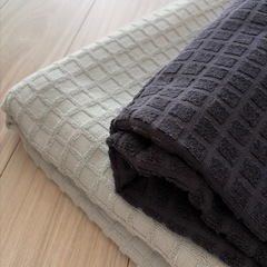 無印良品◎シングルサイズ用 ブランケット ブルー系2枚セットの画像