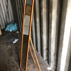 JM20441K) ミラー/鏡＜幅：約35cm 高さ：約152cm 奥行：約40cm＞中古品【取りに来られる方限定】　 の画像