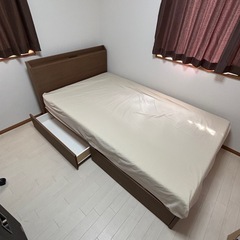 取引終了、セミダブルベット　美品！の画像