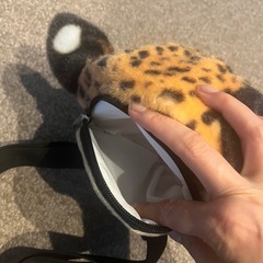 取りに来てくださる方限定 ヒョウの顔のウエストポーチの画像