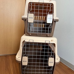【お譲り先決定)】ペットキャリーバッグ　航空輸送ボックス ペット用 旅行 通院の画像