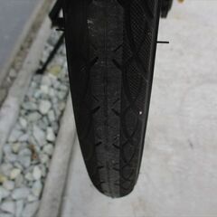 E689★19800円★　折りたたみ中古自転車【HUMMER　イエロー　20インチ　ノーパンクタイヤ 】の画像