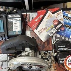 【引取限定】【中古】マキタ HS631DSXSB マルノコ 18V 6.0Ahバッテリー×2 充電器 替刃３枚付き【ハンズクラフト宮崎新名爪店】の画像