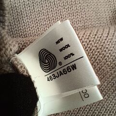 新品未使用品　立体編みニットセーターMサイズ　EX-CLUB　ウール100%　の画像