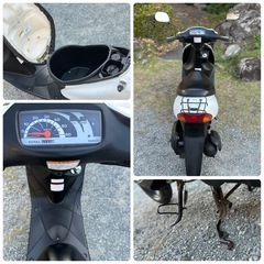 ご自宅配送可‼️出だしから速い2サイクルエンジン‼️サイドスタンド・センタースタンド両方完備‼️前カゴ付き‼️の画像